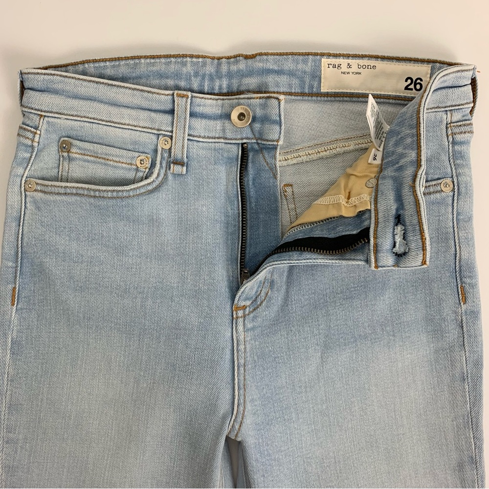 Rag & Bone Nina High Rise Ankle Flare Jeans Light Wash Denim Women’s Size 26 NWT - Picture 9 of 16